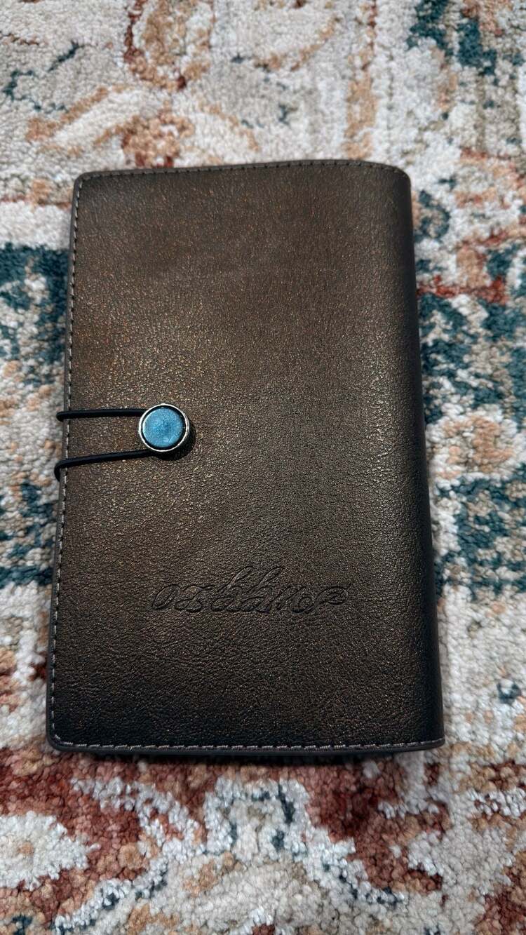 Swgglo Refillable 6-Ring Binder Journal Notebook Brown